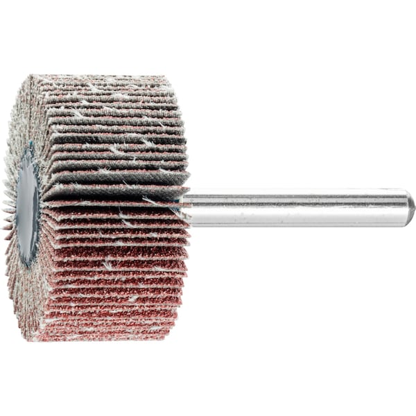 Pferd 1-1/2" x 1" Mounted Flap Wheel - 1/4" Shank - Aluminum Oxide - 80 Grit 45233 - main